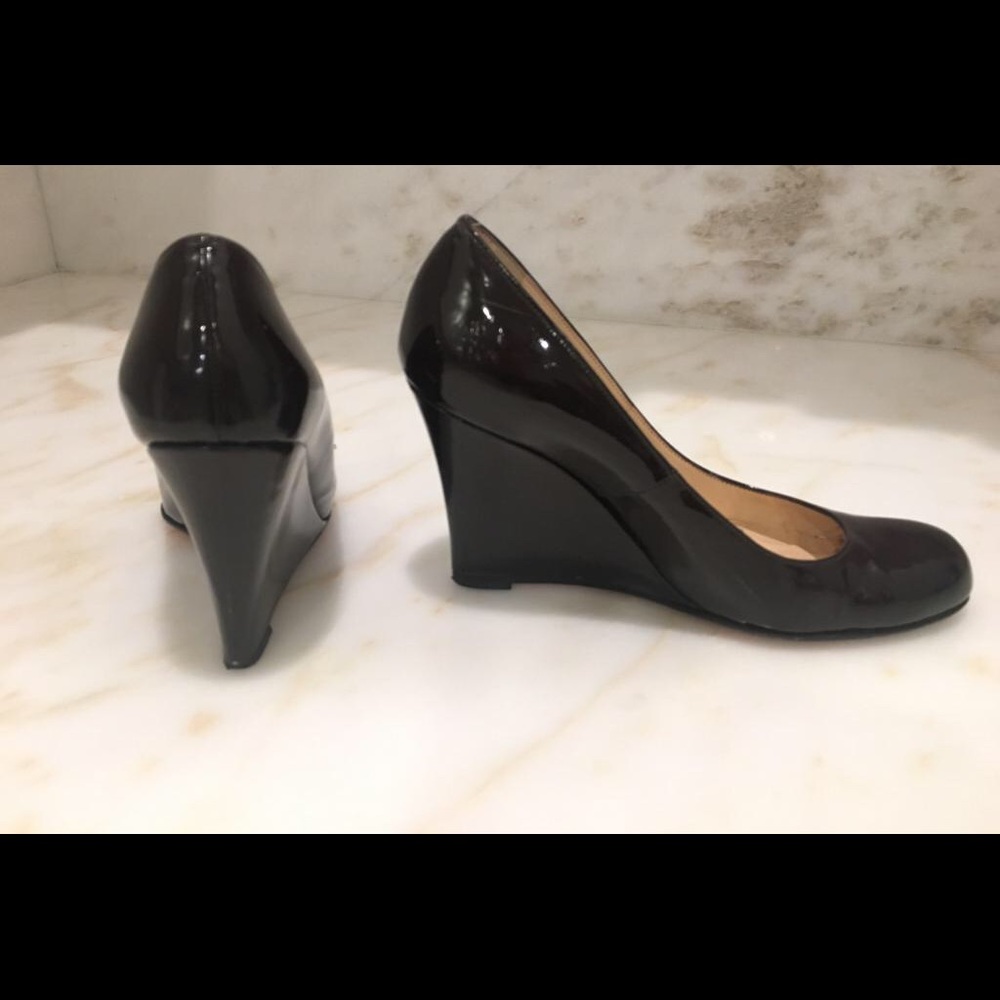 Christian Louboutin Patent Leather Wedge